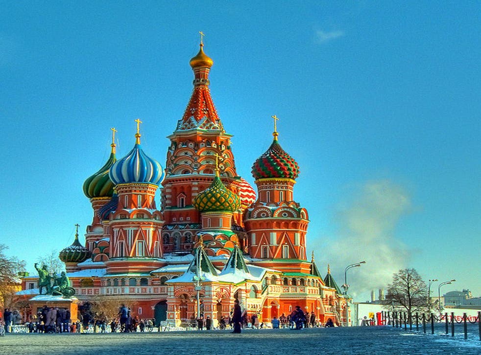St Basil's Cathedral on Red Square in Moscow