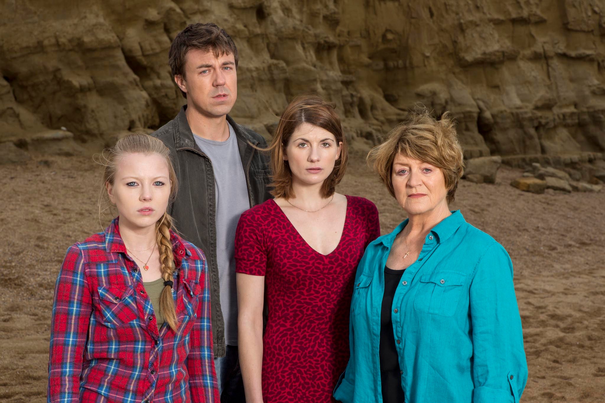 The Latimer family from ITV's 'Broadchurch'
