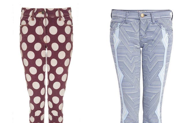 Gemma has decided that her new Henry Holland polka-dot jeans