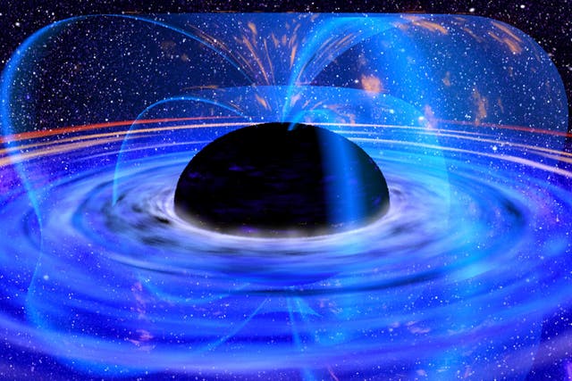 Professor Hawking said that there is one thing that does in fact escape from black holes – radiation