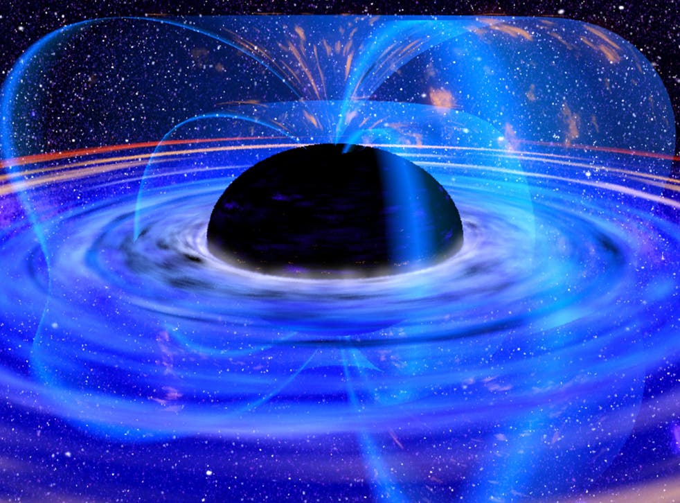 Professor Hawking said that there is one thing that does in fact escape from black holes – radiation