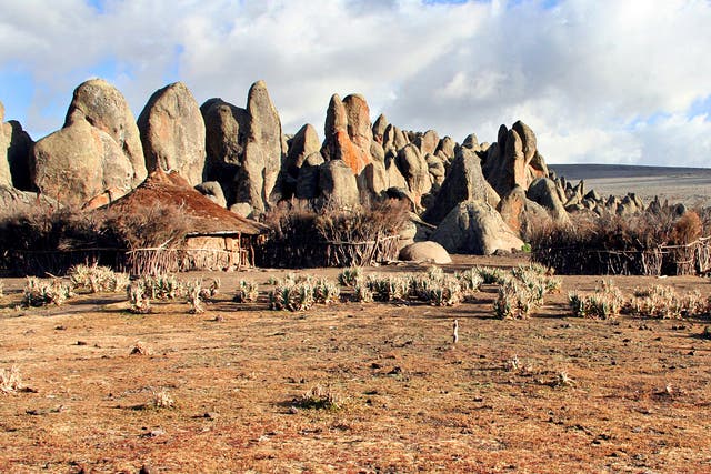 High rise: rock formations in the Bale Mountains