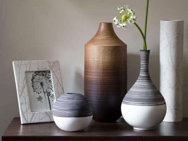 All Together Now: Group a selection of Linea Naturals ceramics from House of Fraser together for a sculptural effect. Ceramic photo frame, £10, tealight holder £18, vases from £20, all houseoffraser.co.uk.