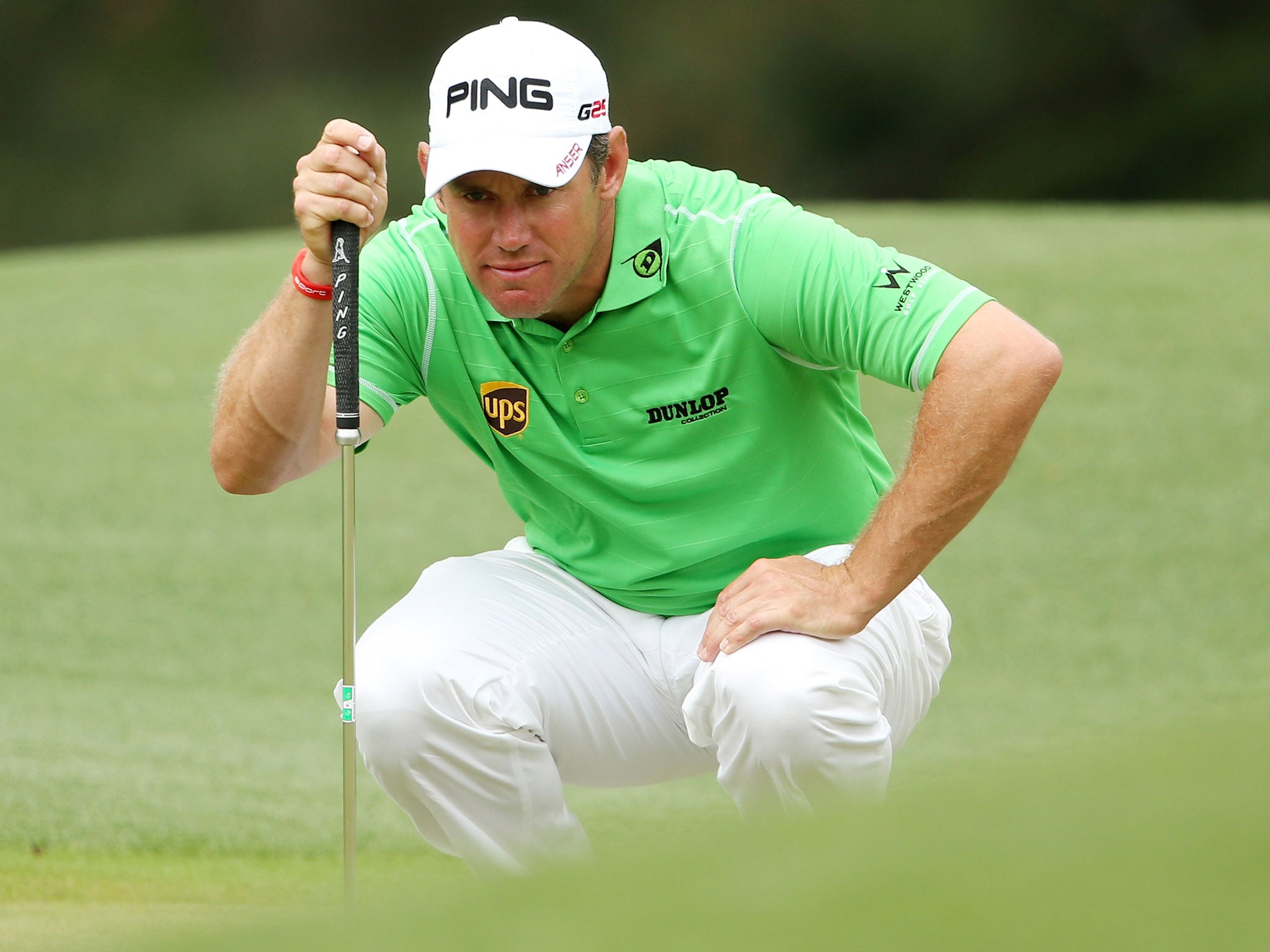 Lee Westwood was saved by his putter on more than one occasion