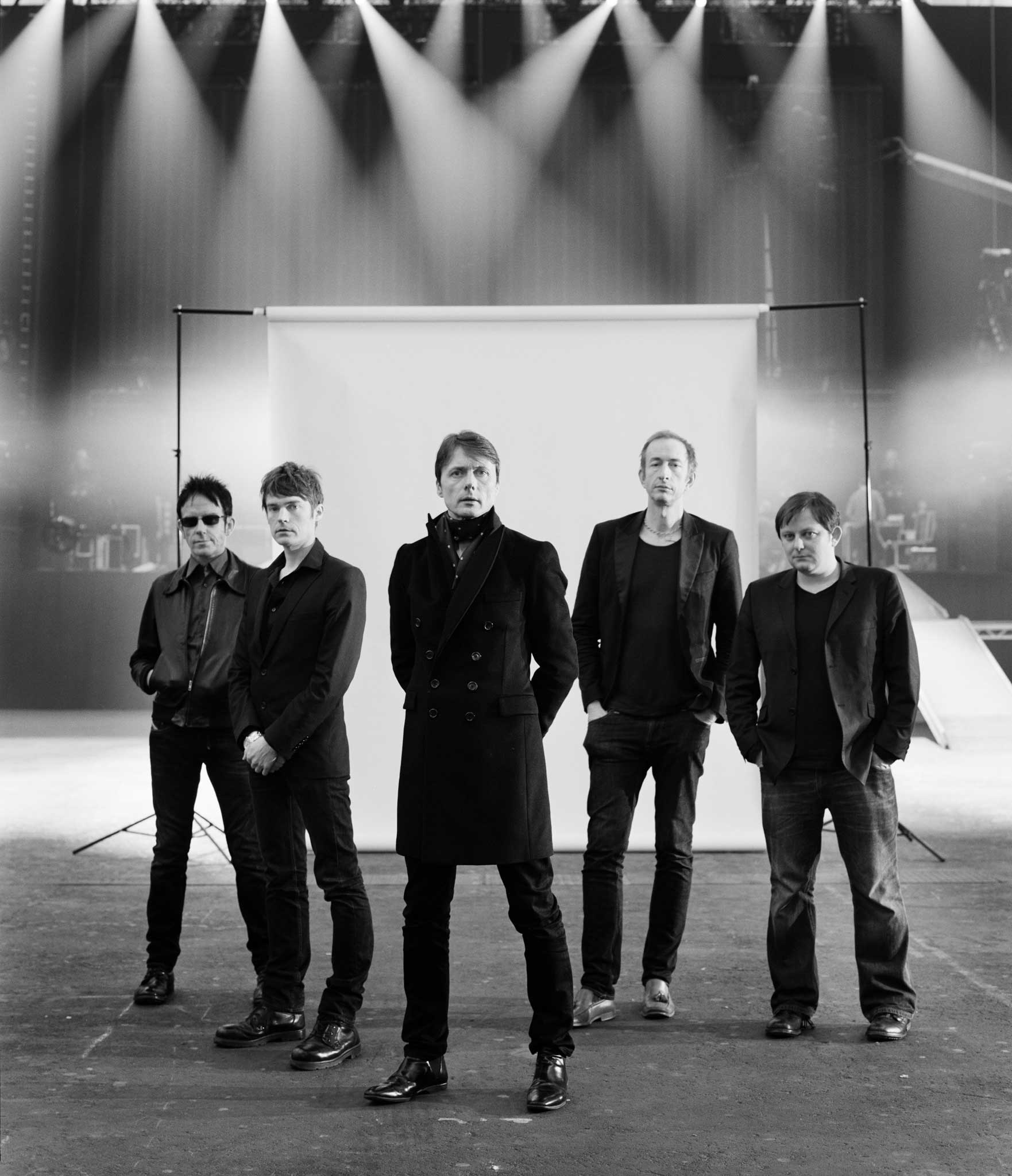 Revival: From left, Simon Gilbert, Neil Codling, Brett Anderson, Mat Osman and Richard Oakes