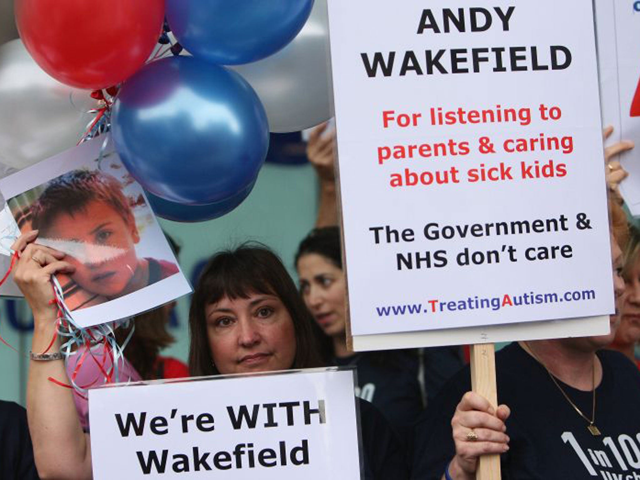 Parents stage a protest for Andy Wakefield
