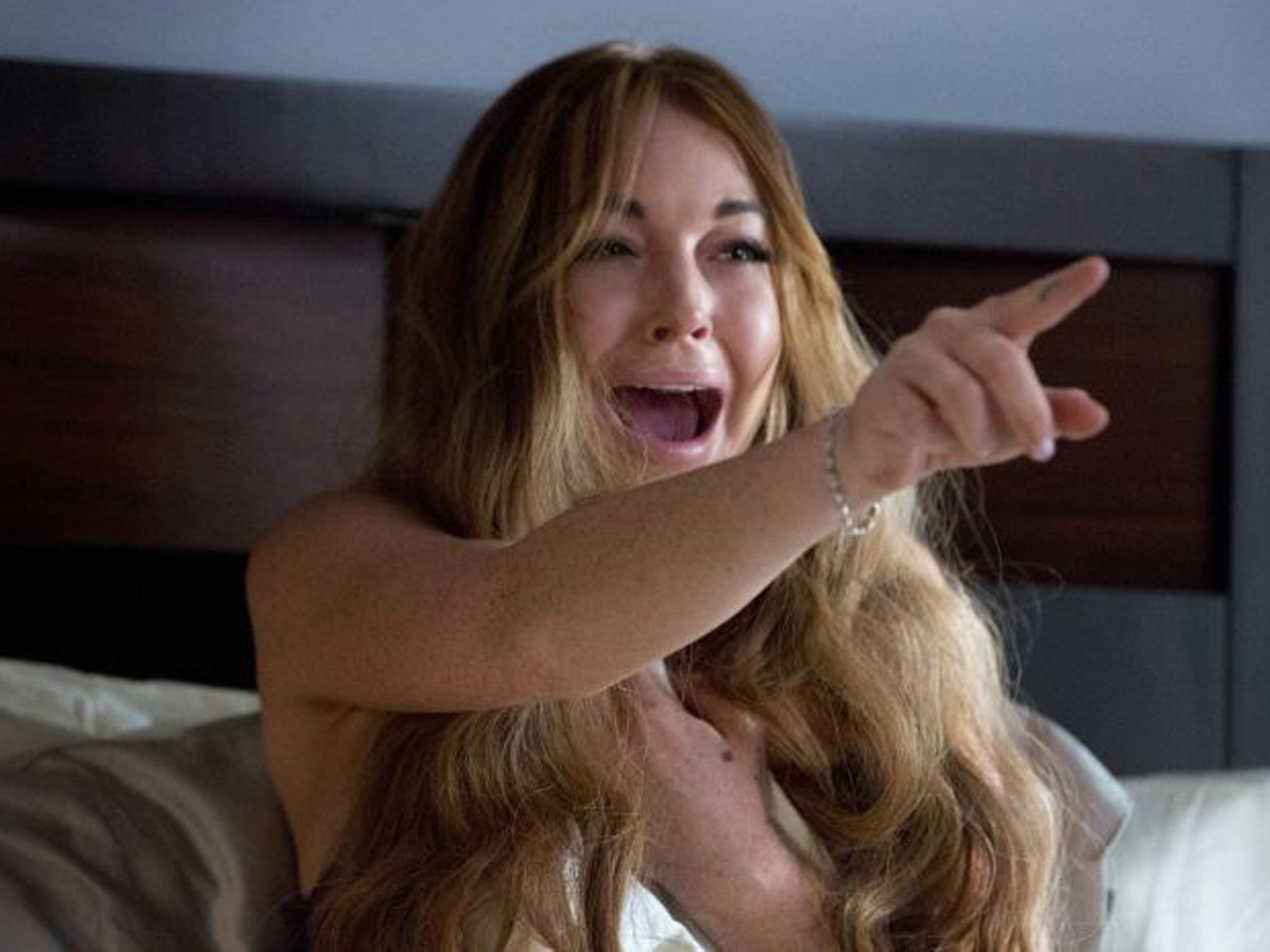 Lindsay Lohan stars alongside Charlie Sheen and Ashley Tisdale in the latest Scary Movie instalment