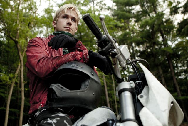 Cool hand: Ryan Gosling as the heroic, big-hearted bank-robber in The Place Beyond the Pines