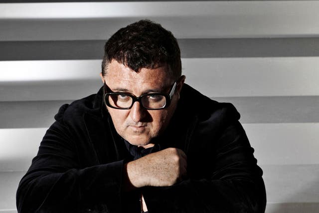 A man for all seasons: Alber Elbaz; backstage at the Lanvin spring/summer 13 show in Paris 