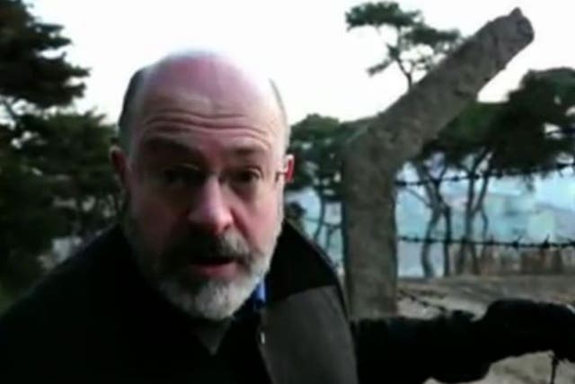 Reporter John Sweeney in the BBC's undercover documentary inside North Korea