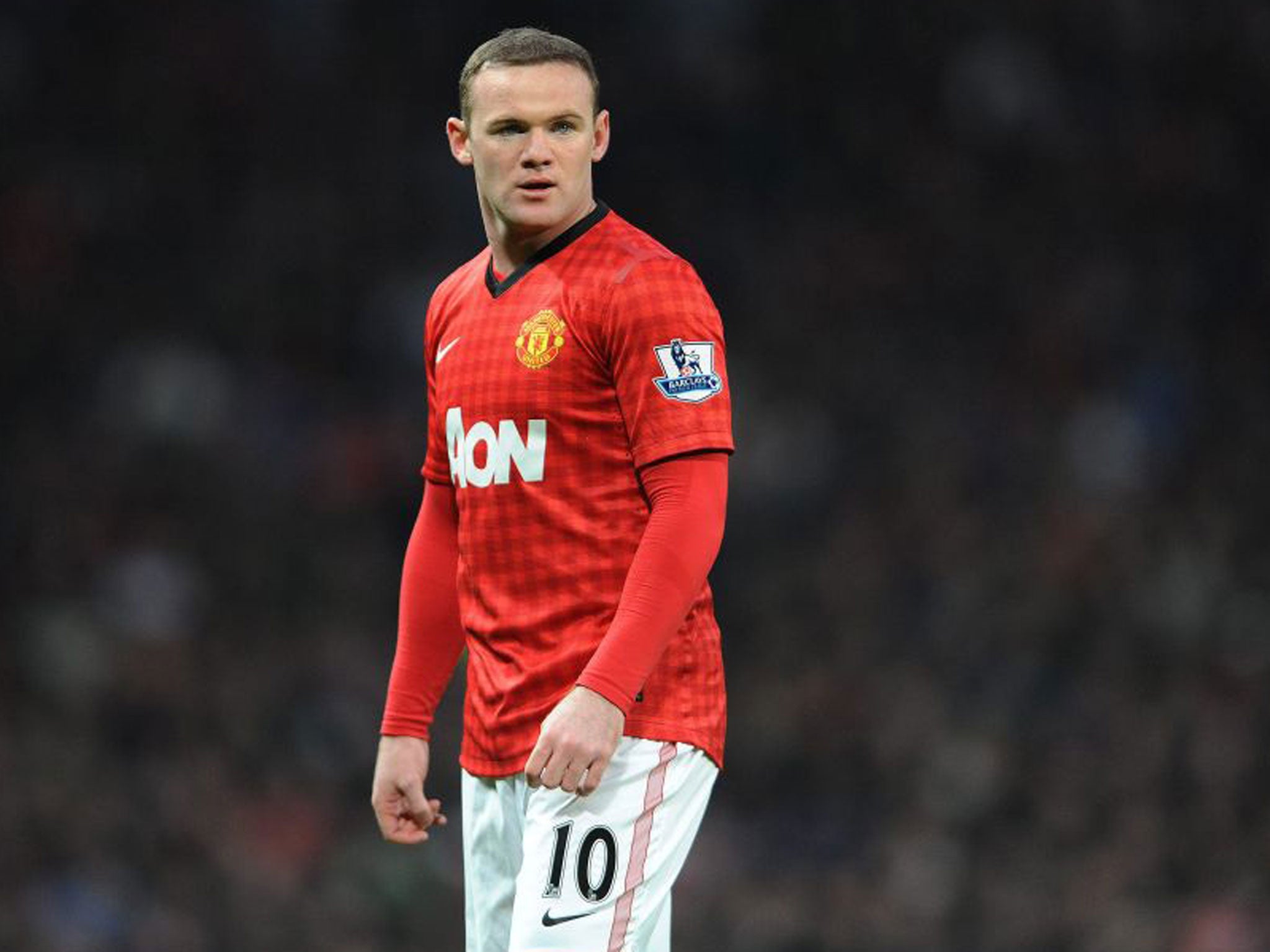 Manchester United's Wayne Rooney during an English Premier League soccer match
