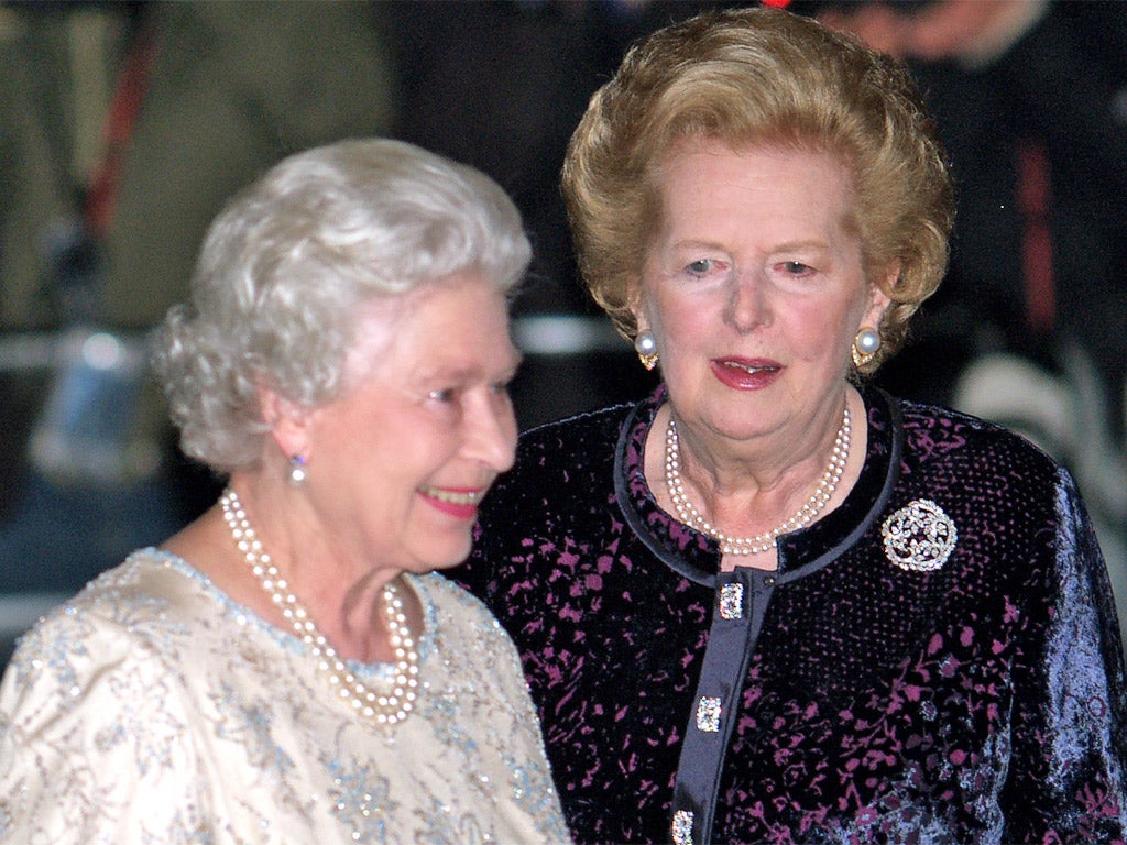 Margaret Thatcher and the Queen The two most powerful women in