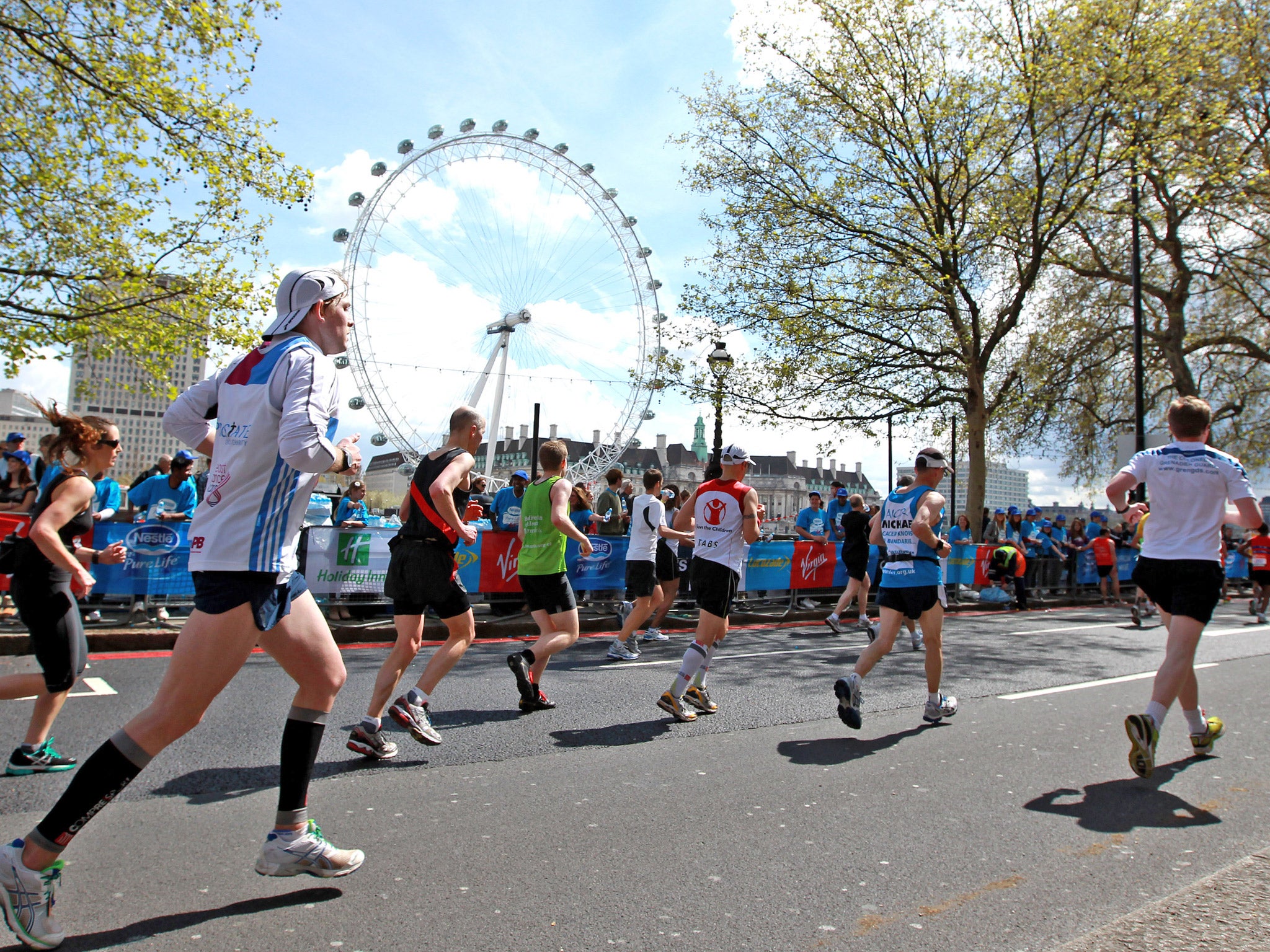 Vehicles will be kept away from the route of the London Marathon