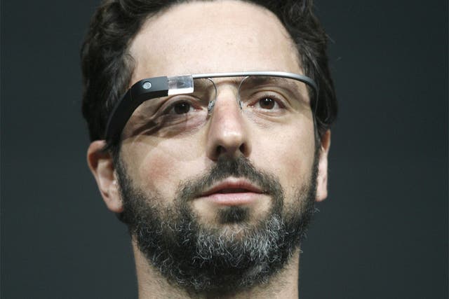Google’s Sergey Brin described Glass as ‘wearable teach’
