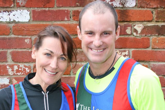 Andrew Strauss and his wife Ruth get ready for the London Marathon, which they will be running in aid of the Lord’s Taverners
