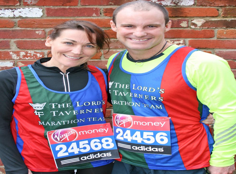 Andrew Strauss and his wife Ruth get ready for the London Marathon, which they will be running in aid of the Lord’s Taverners