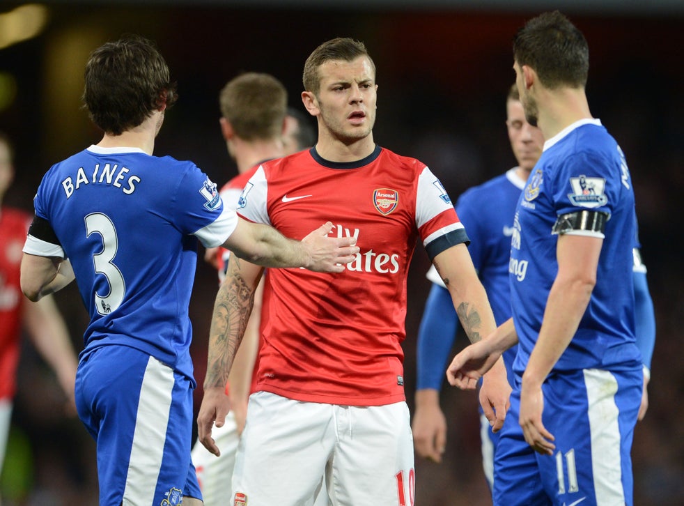 Jack Wilshere and Kevin Mirallas clash in tunnel on night ...