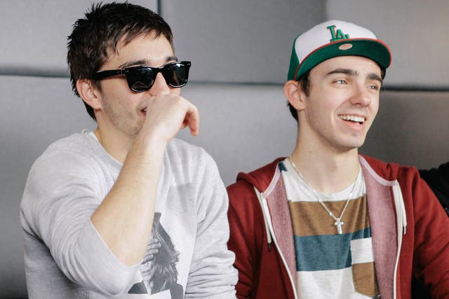 Nathan Sykes and Tom Parker of boy band The Wanted
