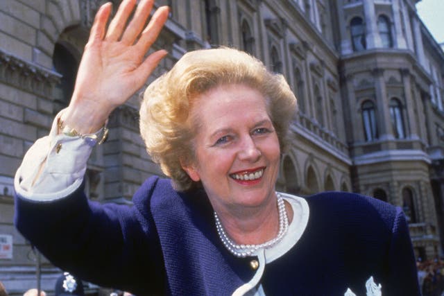 British Prime Minister Margaret Thatcher outside 10 Downing Street, London, on general election day, 11th June 1987. The vote resulted in the third consecutive victory for Thatcher's Conservative Party.