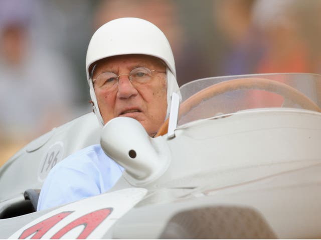 Sir Stirling Moss drives the 1954 Mercedes Benz during day two of the Goodwood Festival of Speed at the Goodwood Estate on July 4, 2009 in Chichester, England.
