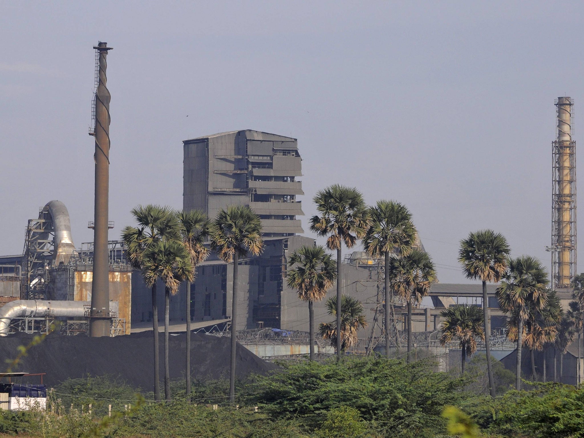 A Vedanta Resources-owned copper plant in Tuticorin, India. The company were hoping to mine for bauxite in a £1.1bn project elsewhere in India but have been dealt a blow by the supreme court
