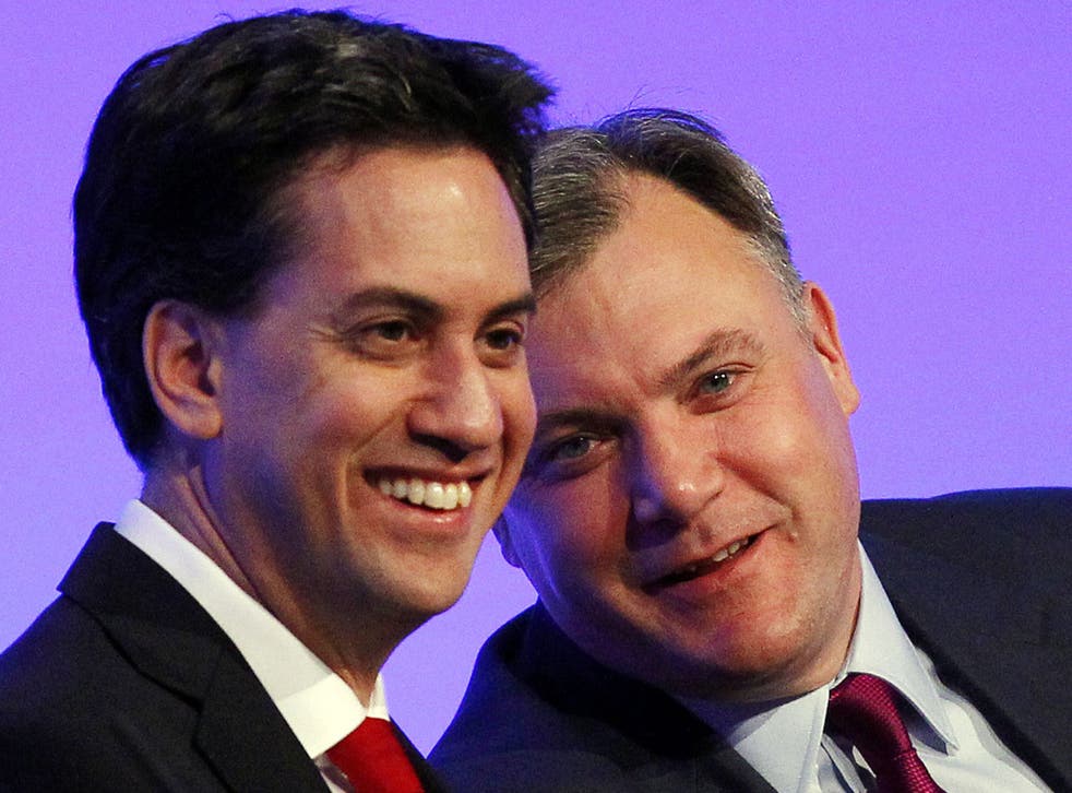 Leading labour MPs Ed Miliband and Ed Balls will reject Tony Blair's more cautious approach to government spending and pledge to outspend the Conservatives