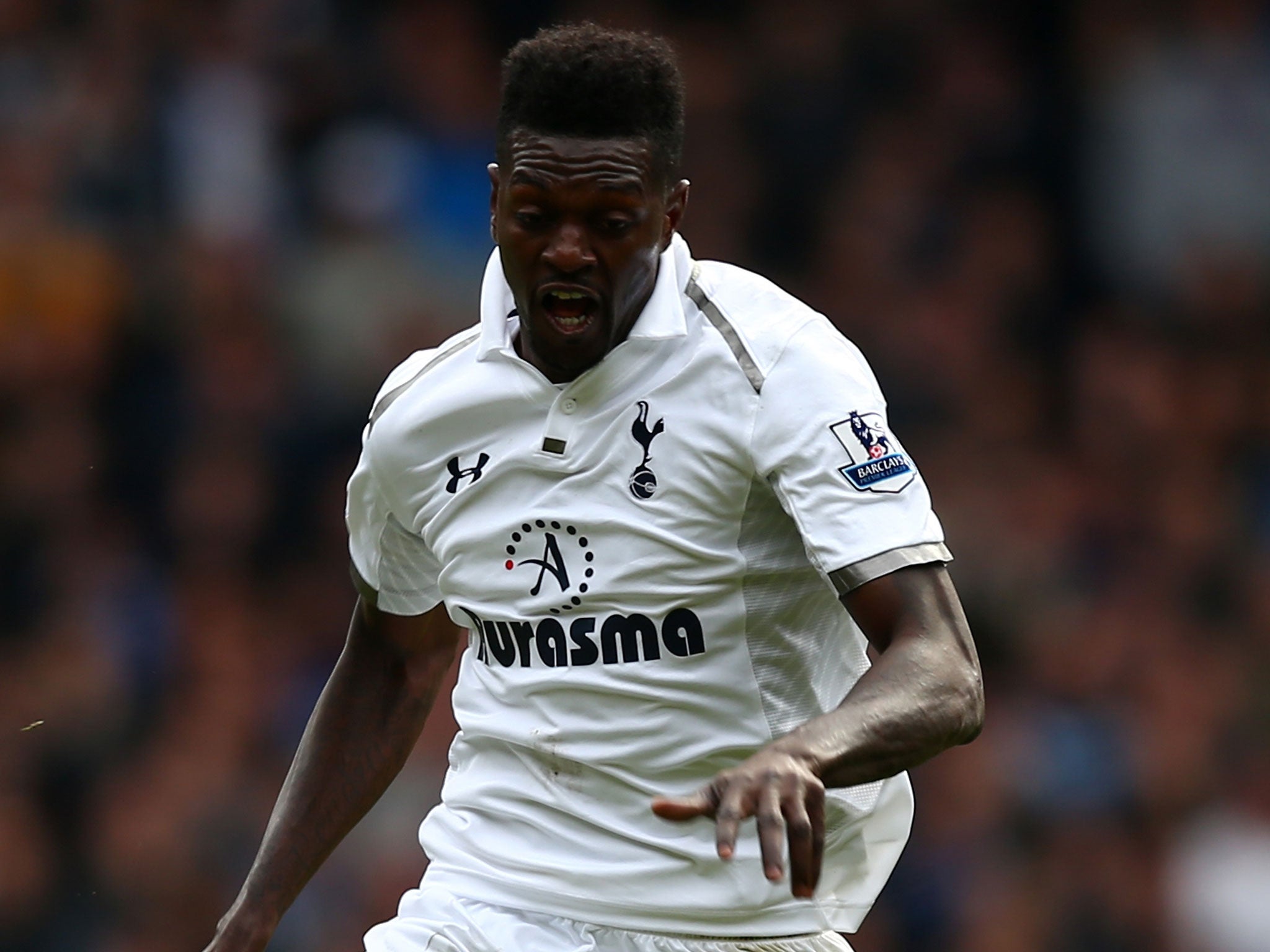 Emmanuel Adebayor said a top-four finish would represent a perfect season for Tottenham