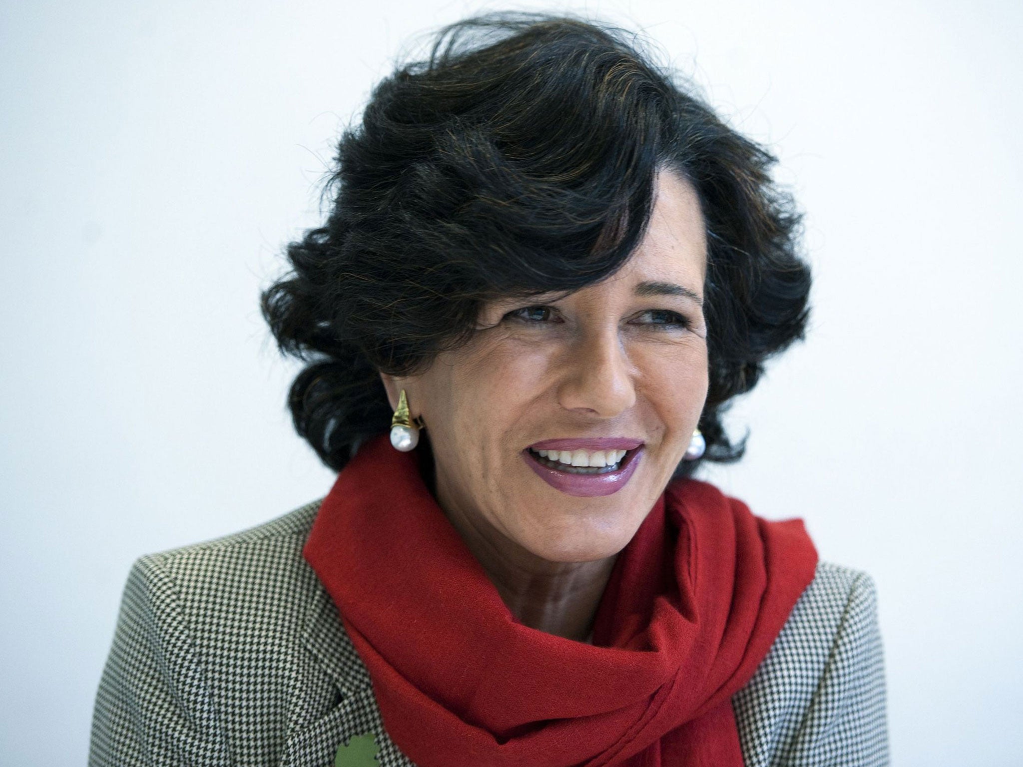 Ana Botin, chief executive of Santander UK, whose current TV advertising campaign features sports stars including Jessica Ennis