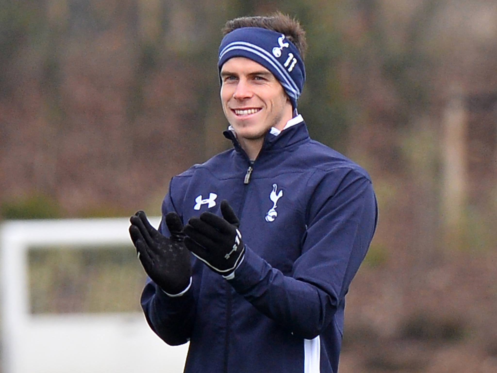 Gareth Bale in training with Spurs