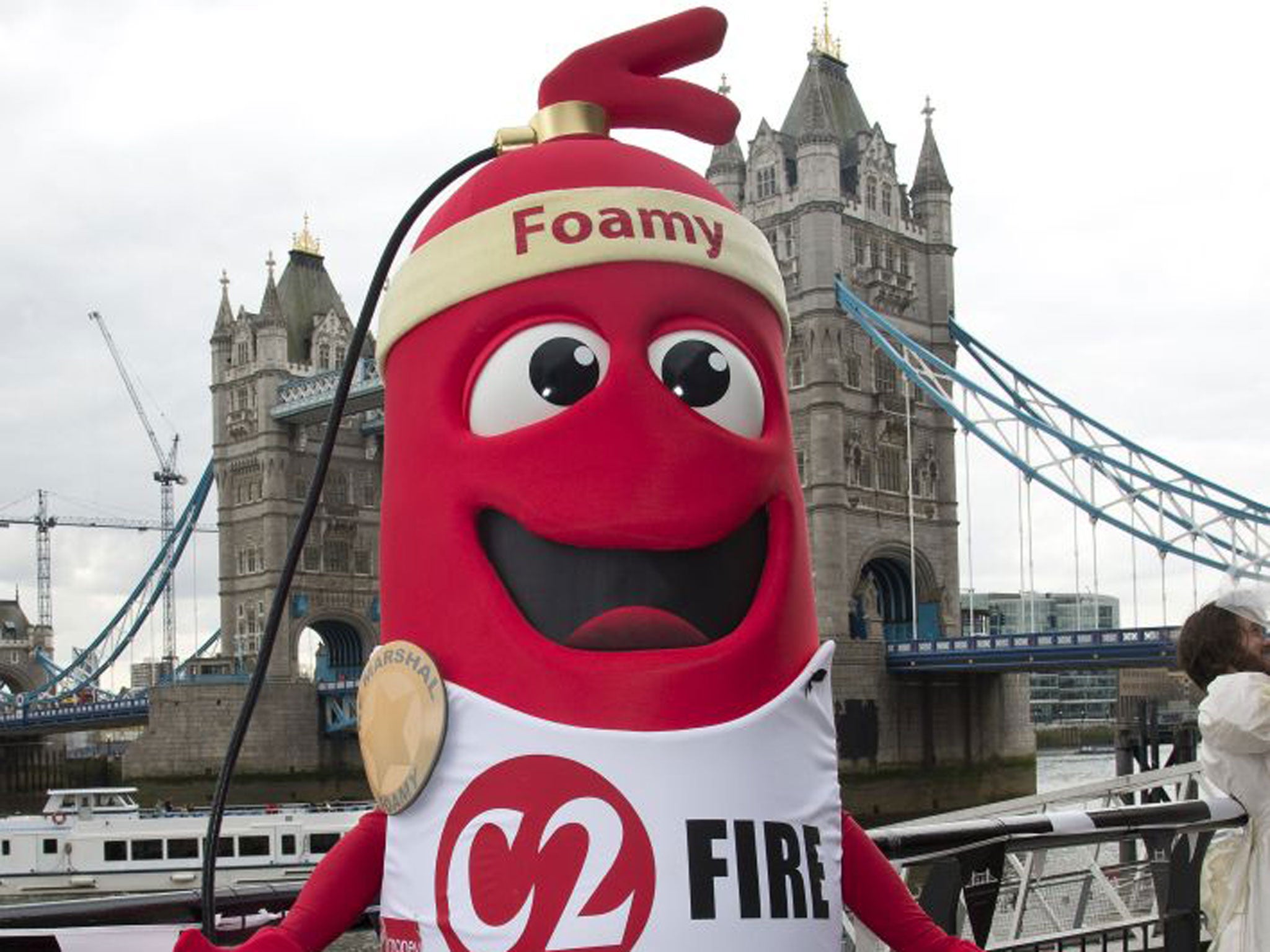 Among them will be 60 runners attempting to set an array of Guinness World Records – including Jerome Timbrell who hopes to complete the fastest marathon as a mascot while dressed as a fire extinguisher