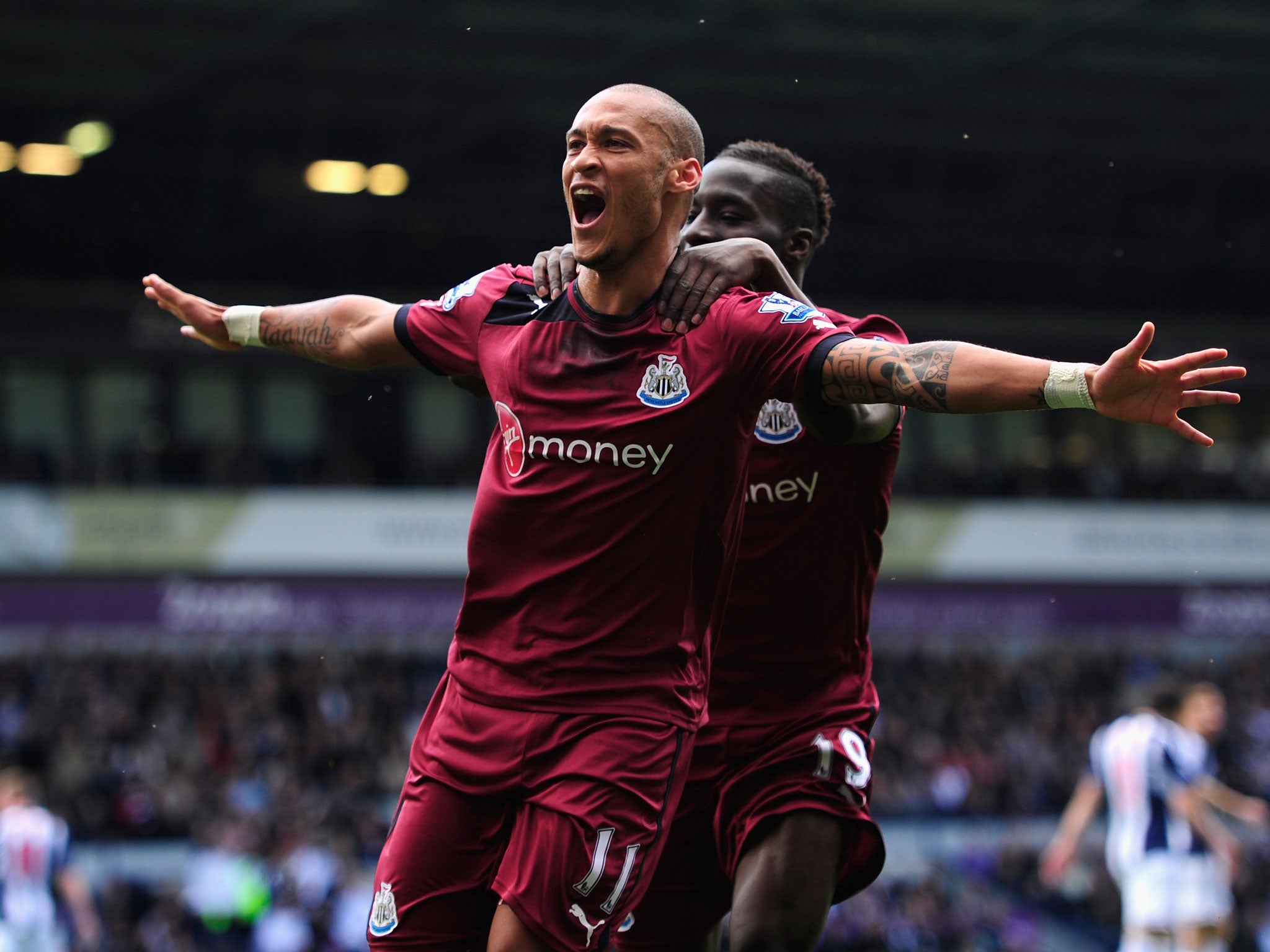 The Magpies dominated the first half of their Barclays Premier League clash at The Hawthorns and deservedly led through Yoan Gouffran's early header