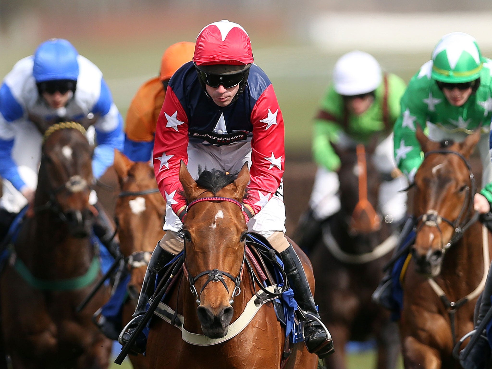 Grand effort: Godsmejudge wins the Scottish Grand National at Ayr