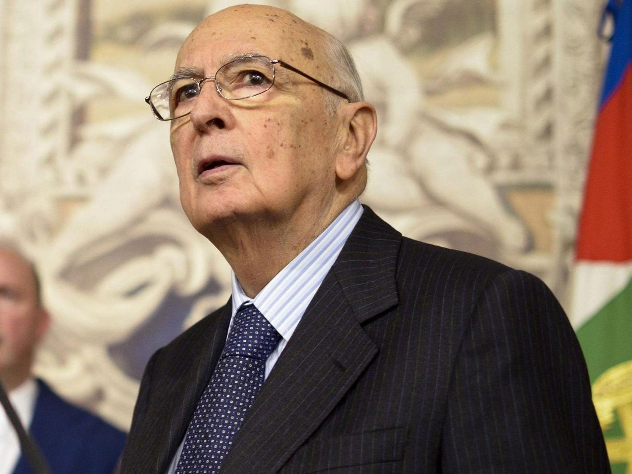 Giorgio Napolitano was re-elected as Italy's President