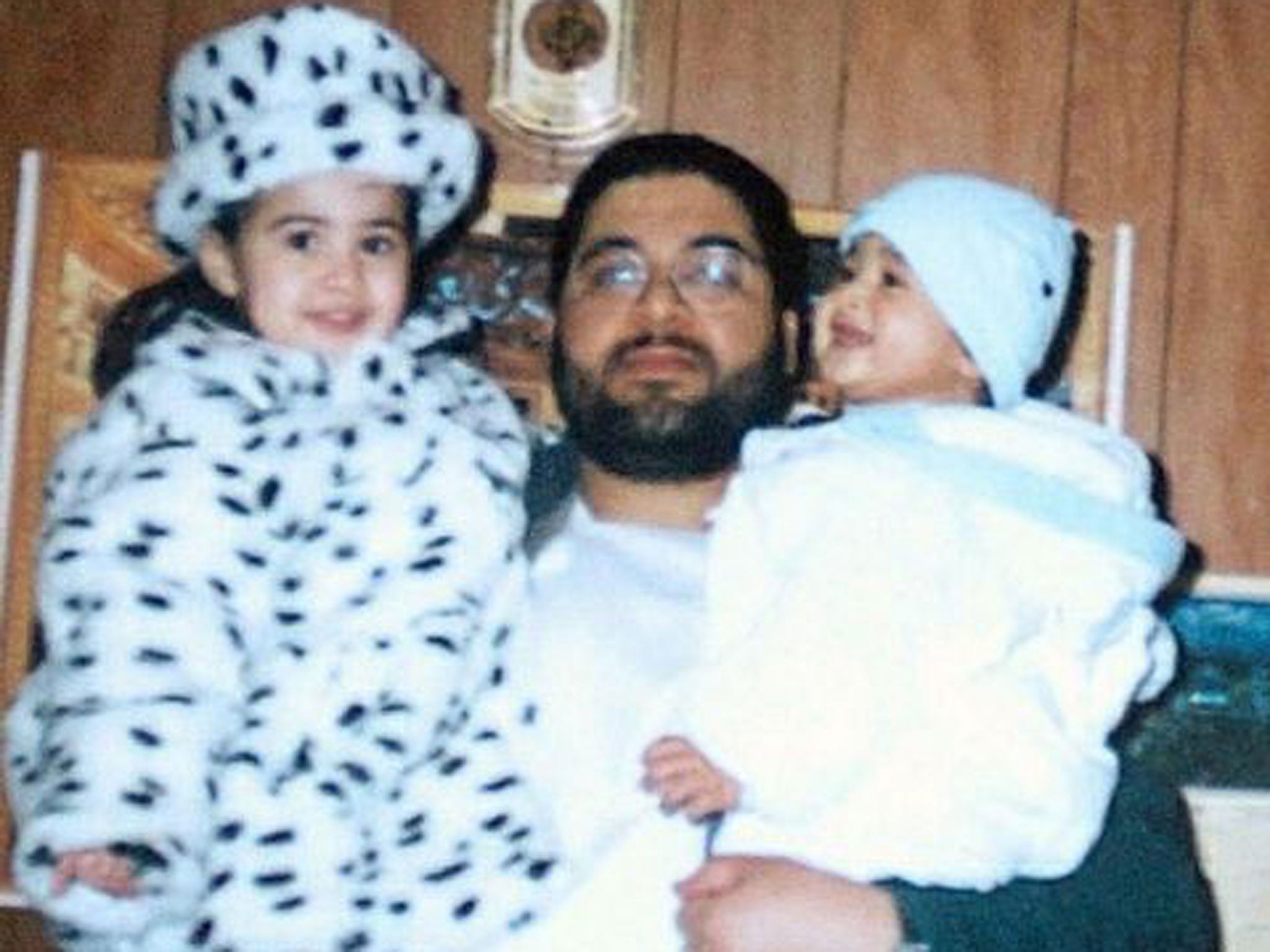 Shaker Aamer with two of his children before his arrest