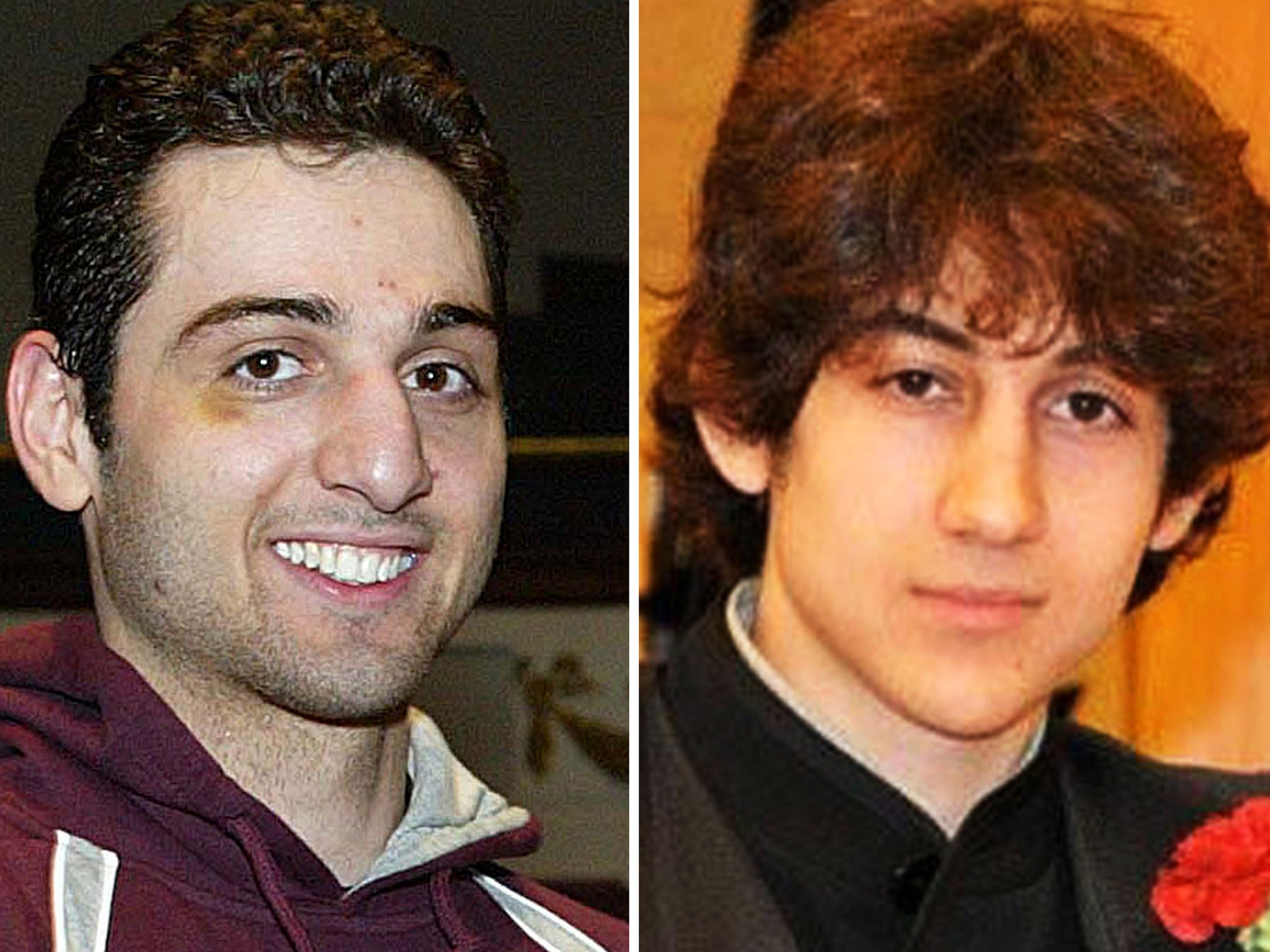 Tamerlan Tsarnaev, left, and Dzhokhar Tsarnaev, right.