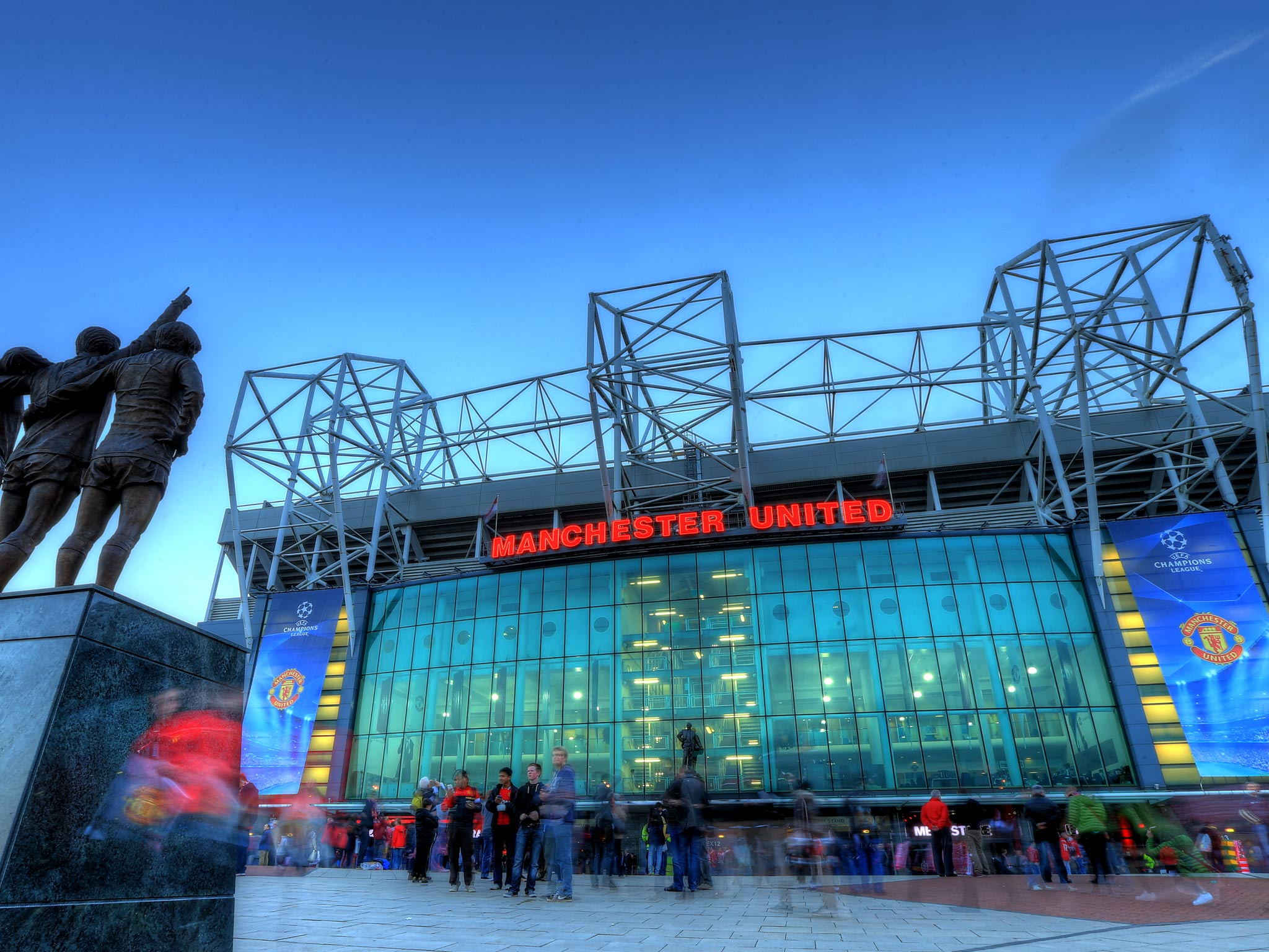 A view outside Old Trafford