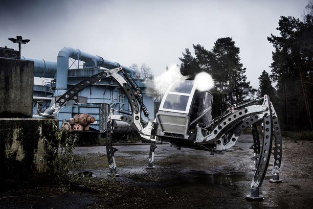 The 1800kg Mantis looks eerie in a dystopian setting