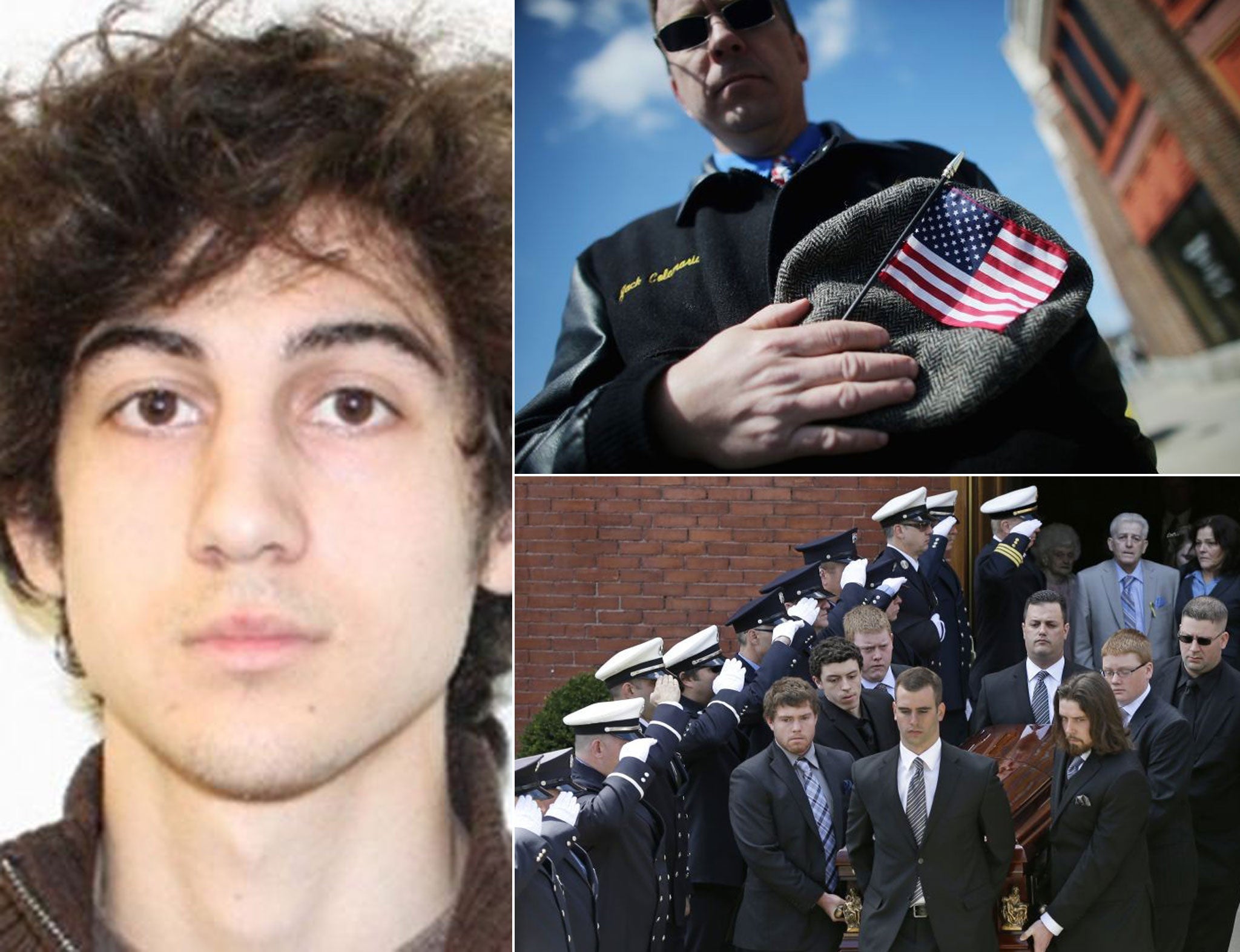 Boston bombing suspect Dzhokhar Tsaraev (main image) was charged by US federal prosecutors, on the same day that Boston laid to rest his alleged first victim, Krystle Campbell