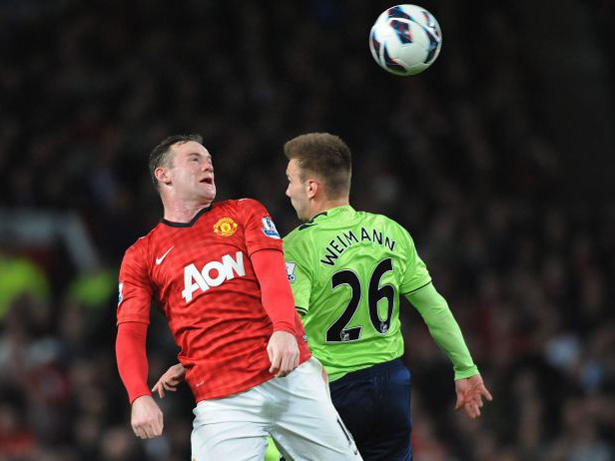 Wayne Rooney looked outside his comfort zone in midfield