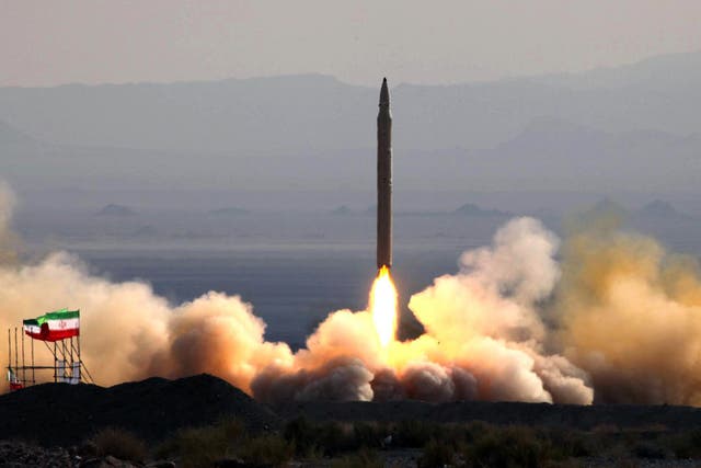 The test firing at an undisclosed location in Iran of a surface-to-surface Qiam missile