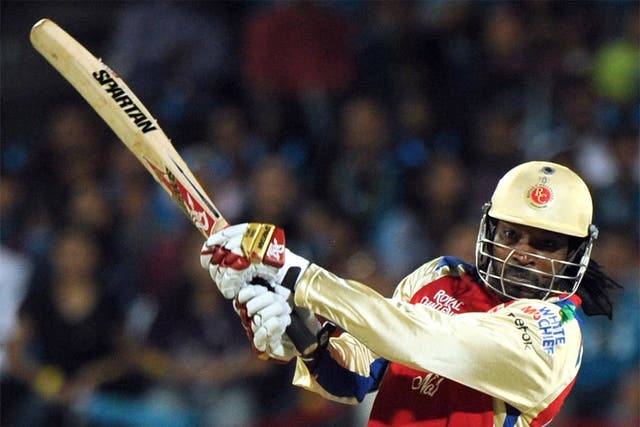 Gayle hit a record 17 sixes