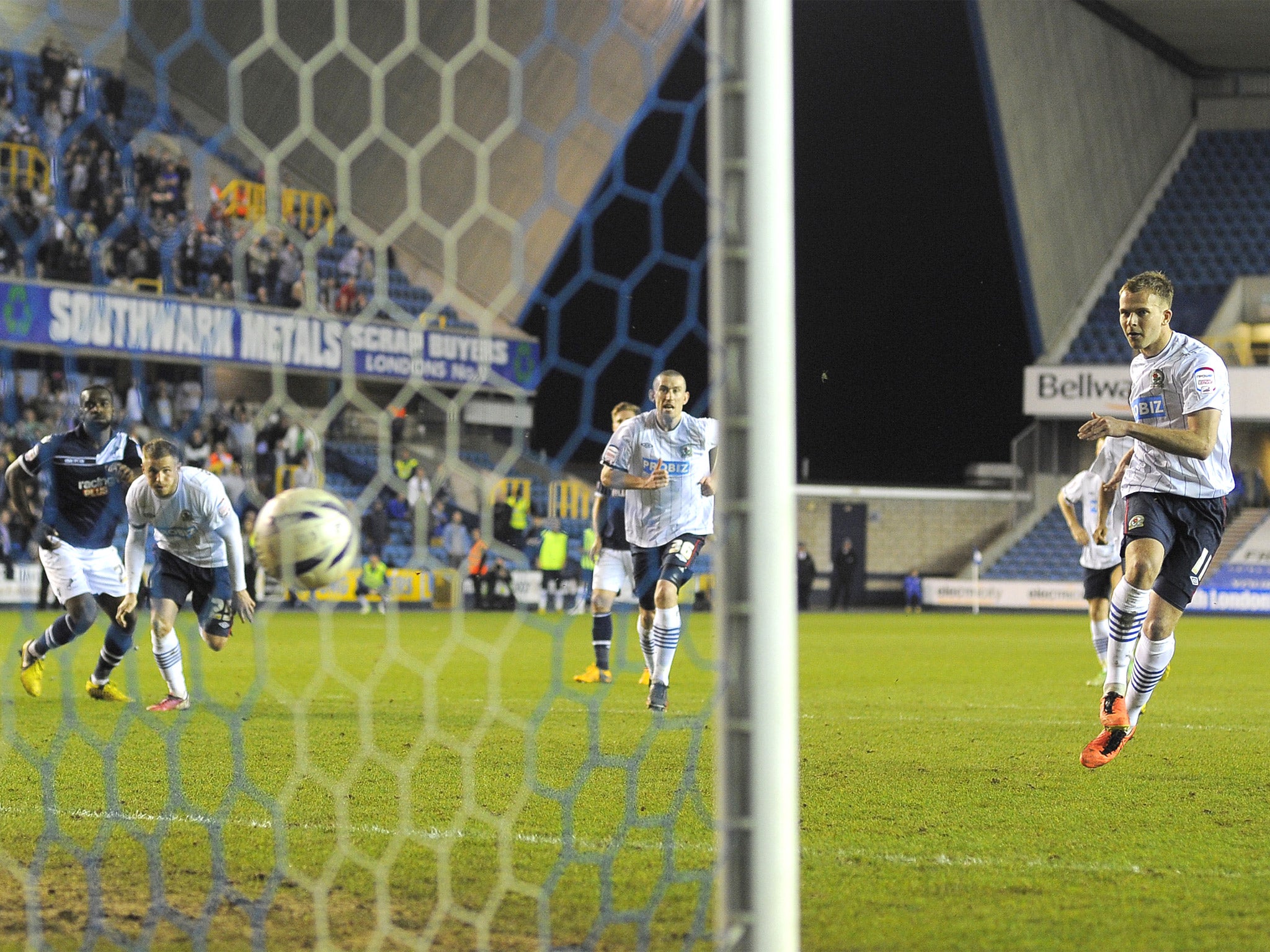 Jordan Rhodes scores the winner from the penalty spot