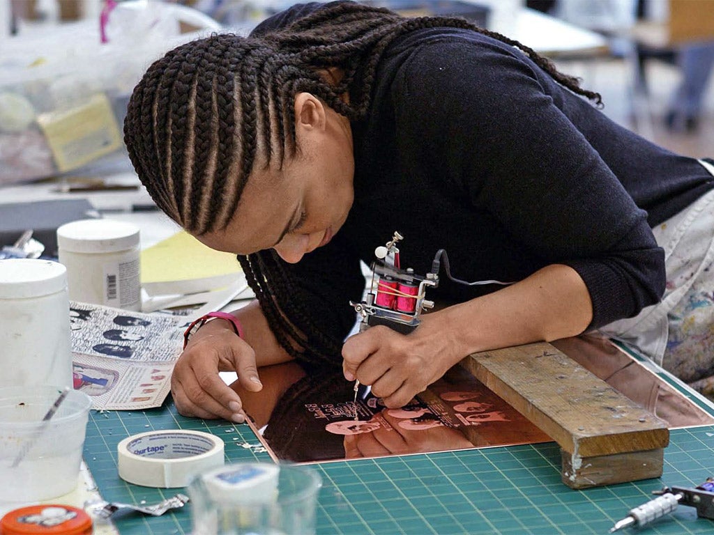 Hidden depths: Ellen Gallagher in her studio