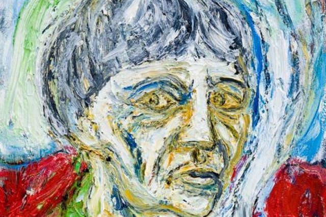 Billy Childish has used thick paint to capture his mother in his latest portrait