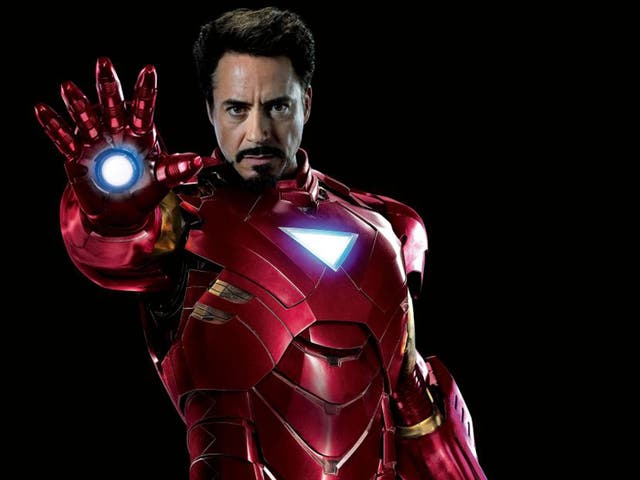 The light stuff: Robert Downey Jr in 'Iron Man 3'