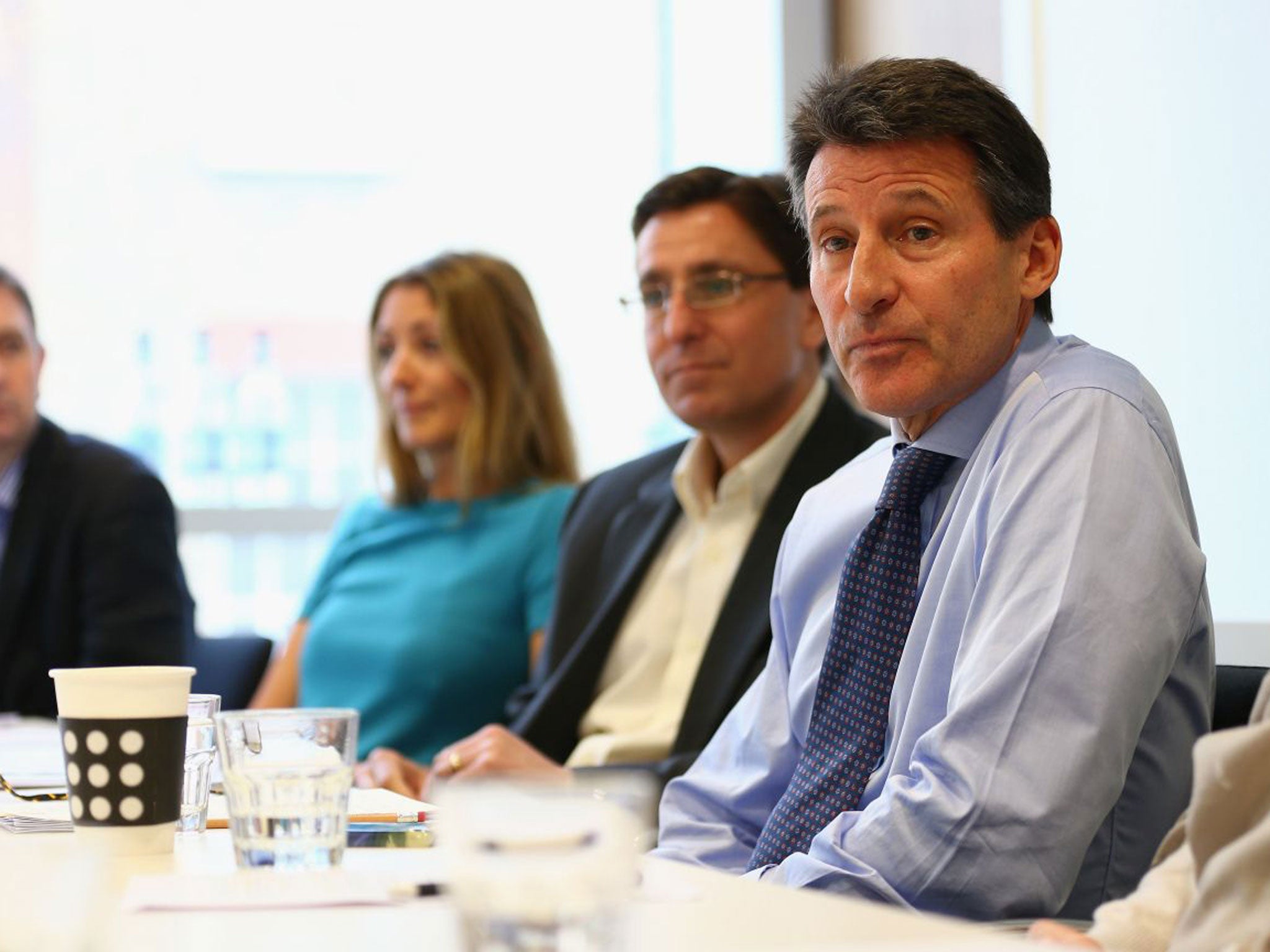 Sebastian Coe has overseen a drastic 50 per cent cut in the number of staff employed by the British Olympic Association