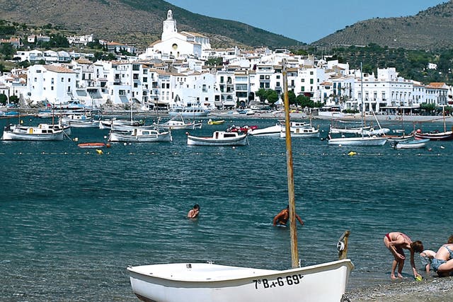 All white: the coastal town of Cadaqués