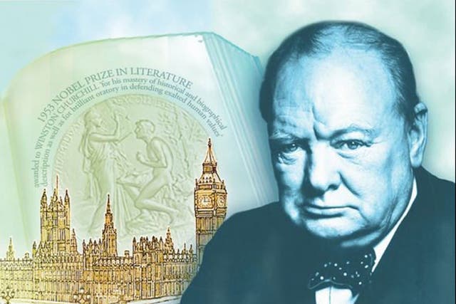 Sir Winston Churchill will appear on £5 notes from 2016