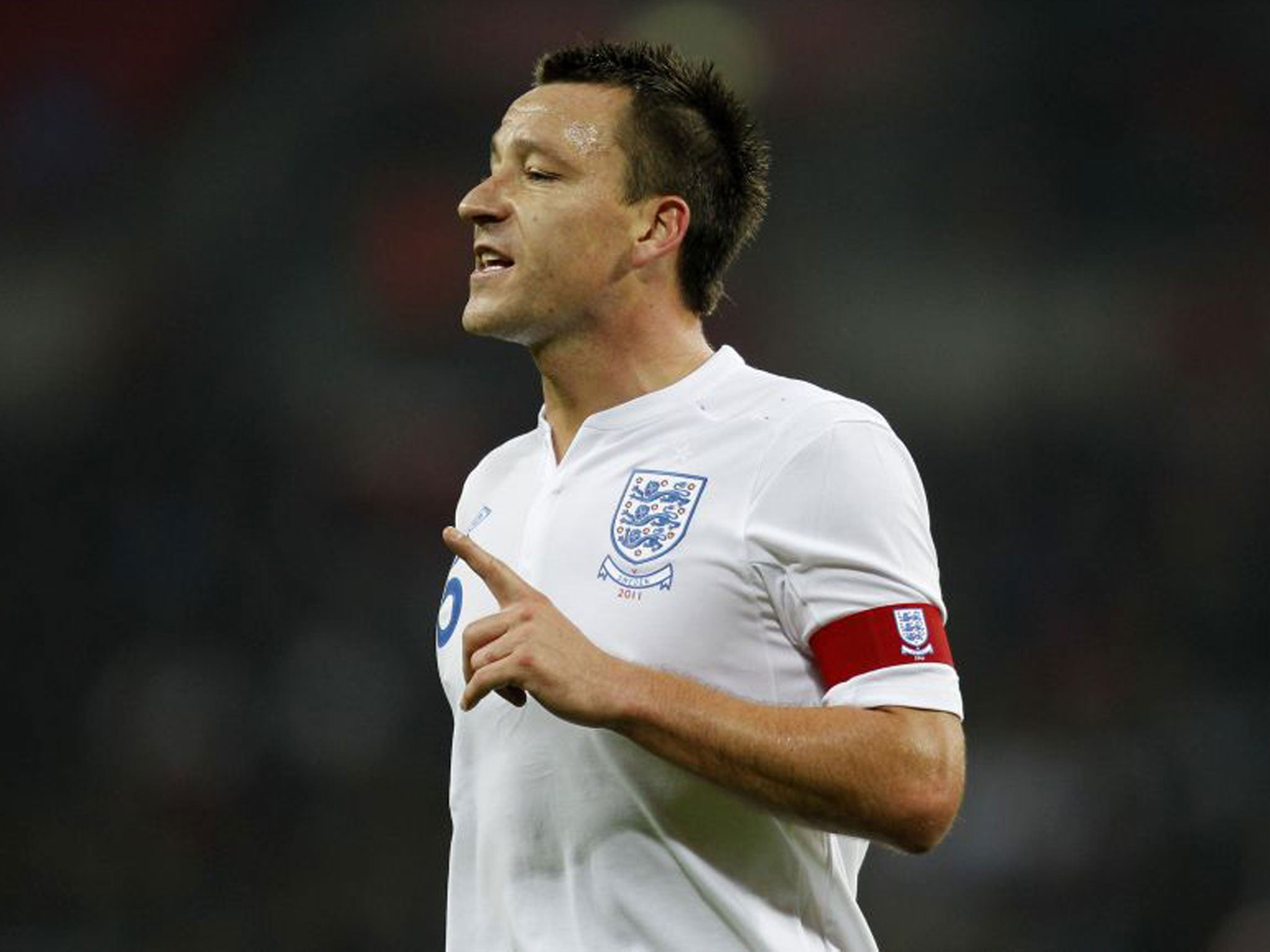 John Terry won 78 caps for England between 2003 and 2012