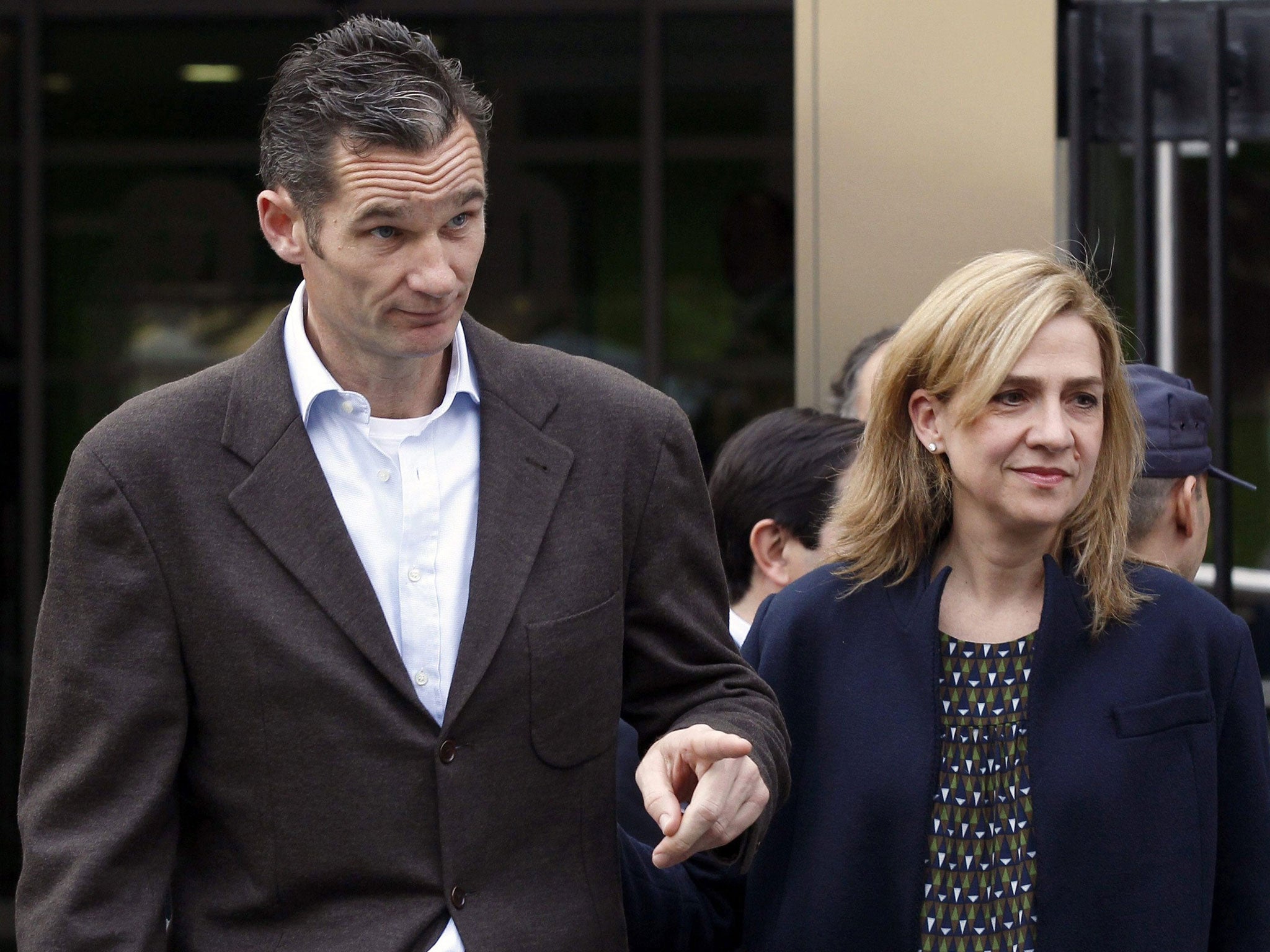 Spain’s Princess Cristina, with husband Inaki Urdangarin, is a suspect in a corruption case